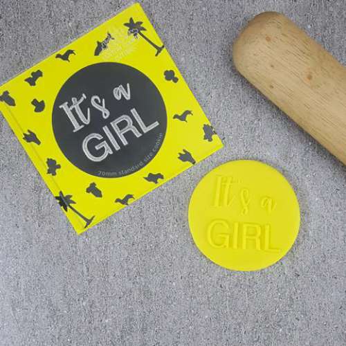 Cookie Stamp Debosser - It's A Girl